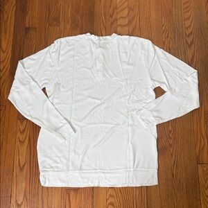 Cotton Citizen Morrison Henley Shirt Mens Large White Cotton Knit Thermal‎ NWT